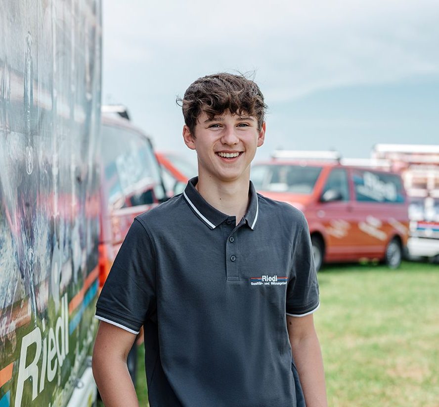 Andreas Echtler, Auszubildender zum SHK-Monteur im 3. Lehrjahr bei Riedl Sanitär- und Heizungstechnik in Marktoberdorf